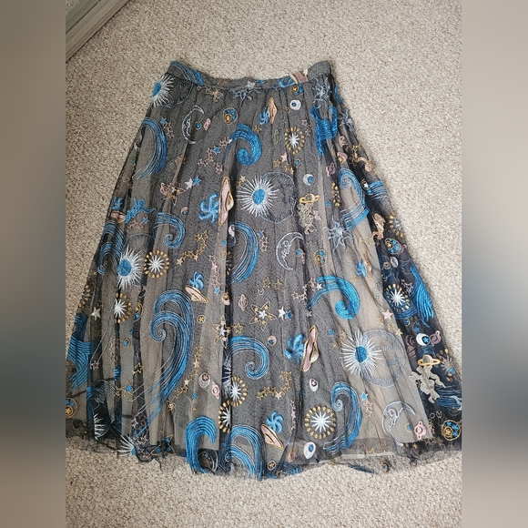 Anthropologie Geisha Designs Icon Tulle Maxi Skirt - Picture 4 of 10